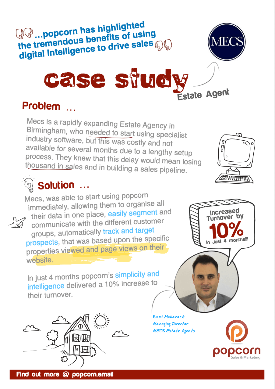 Mecs Estate Agency - popcorn Case study